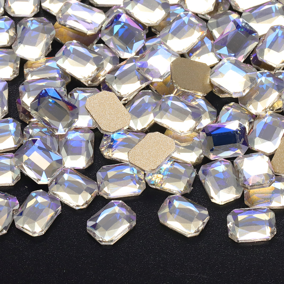 Octagon Shape Blue Moonlight Flat Back Fancy Rhinestones WholesaleRhinestone Imagen principal del producto