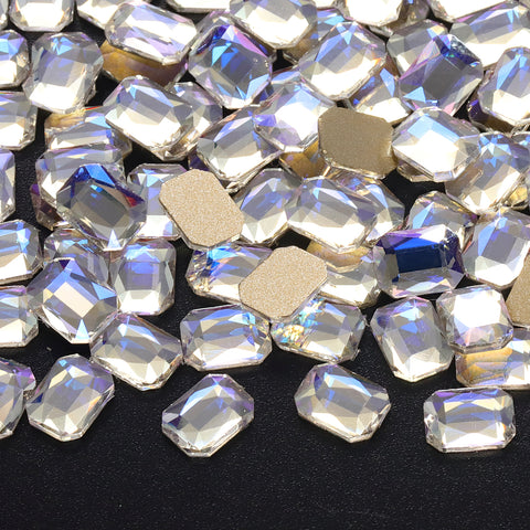 Octagon Shape Blue Moonlight Flat Back Fancy Rhinestones WholesaleRhinestone Imagen principal del producto