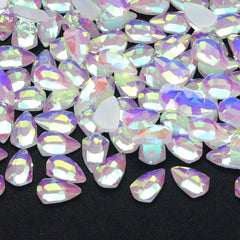 Shield Shape Mocha White Flat Back Fancy Rhinestones WholesaleRhinestone