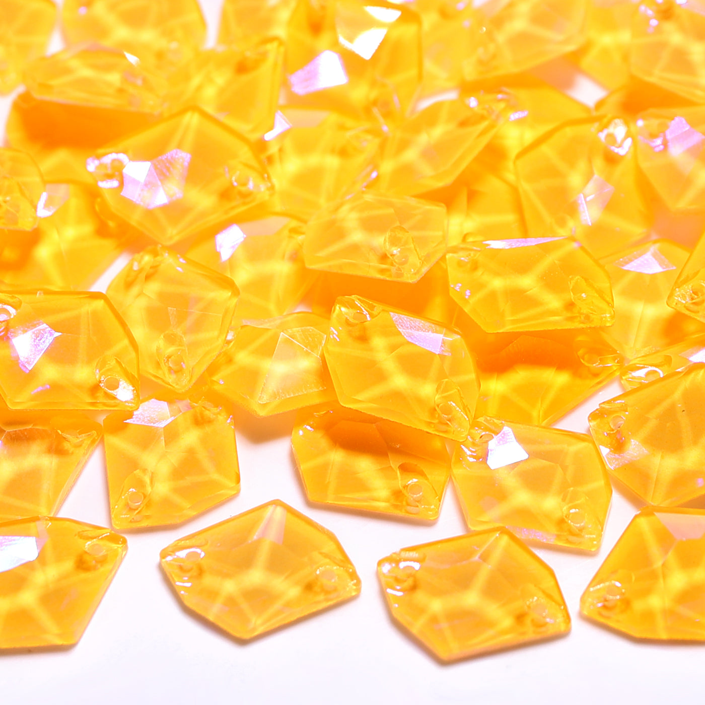 Electric Neon Sunflower Cosmic Shape High Quality Glass Sew-on Rhinestones
