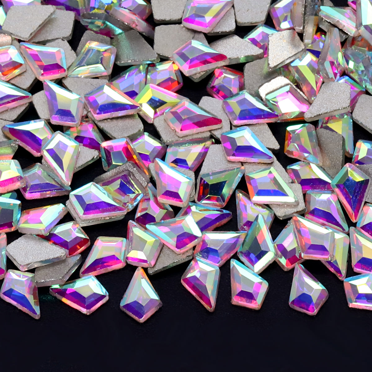Arrow Shape Crystal AB Flat Back Fancy Rhinestones
