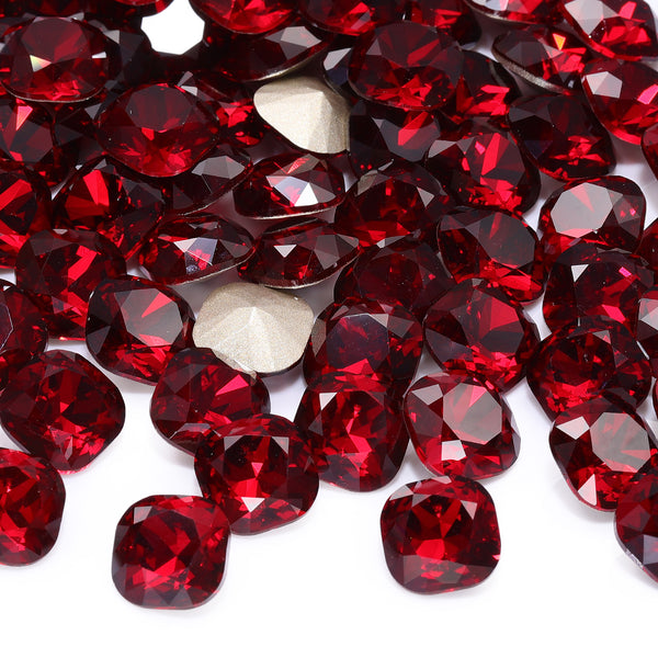 Siam Cushion Square Shape High Quality Glass Pointed Back Fancy Rhinestones WholesaleRhinestone
