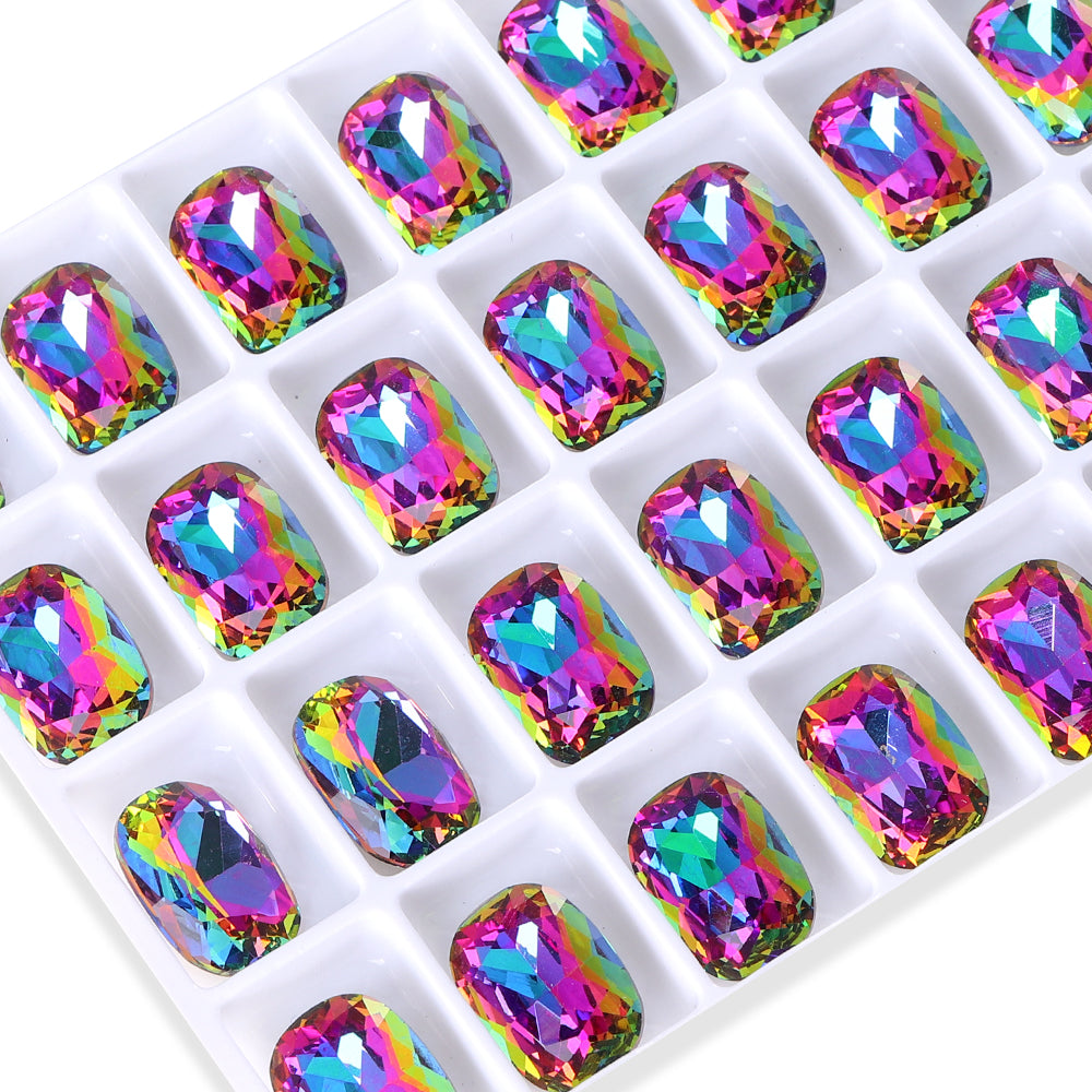 Volcano Cushion Shape High Quality Glass Pointed Back Fancy Rhinestones WholesaleRhinestone