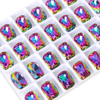 Volcano Cushion Shape High Quality Glass Pointed Back Fancy Rhinestones WholesaleRhinestone