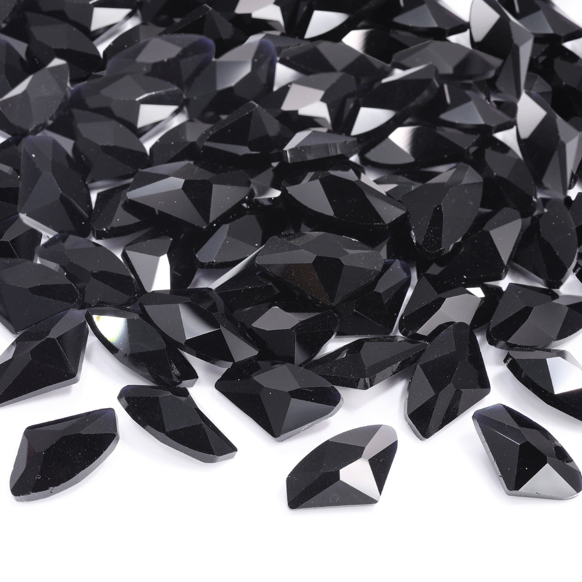 Jet Galactic Shape High Quality Glass Pointed Back Fancy Rhinestones WholesaleRhinestone