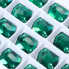 Emerald Cosmic Shape High Quality Glass Sew-on Rhinestones WholesaleRhinestone