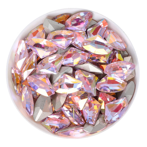 Cognac Pink Galactic Shape Glass Pointed Back Fancy Rhinestones WholesaleRhinestone Pääkuva