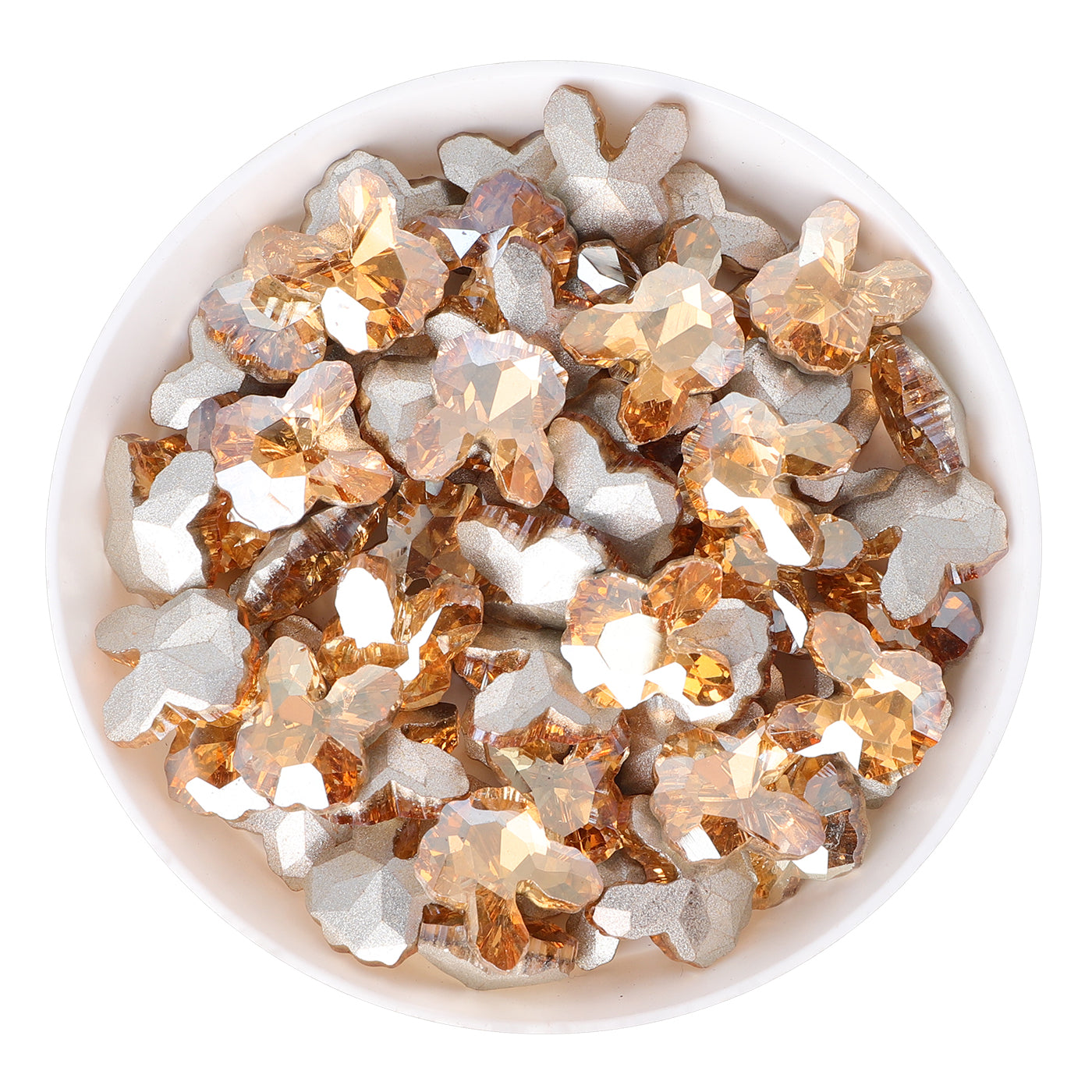 Golden Shadow Rabbit Shape Glass Pointed Back Fancy Rhinestones WholesaleRhinestone Main image