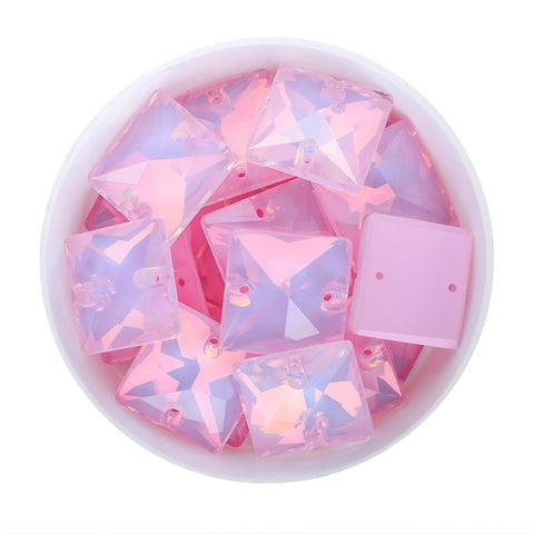 Rosaline AM Square Shape High Quality Glass Sew-on Rhinestones
