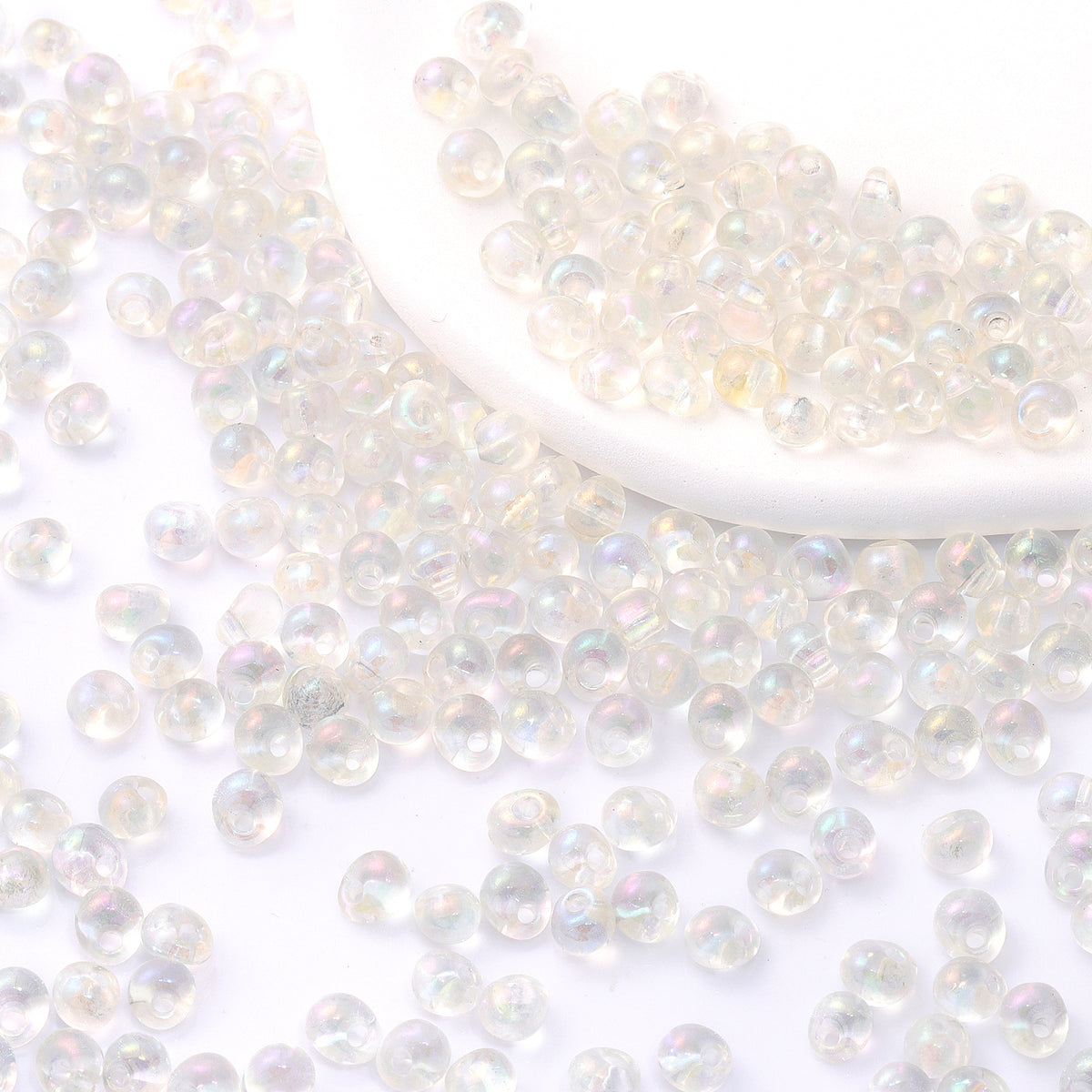Various Colors Transparent AB Drop Shape Glass Seed Beads WholesaleRhinestone