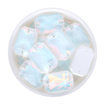 Crystal AM Octagon Shape High Quality Glass Sew-on Rhinestones WholesaleRhinestone