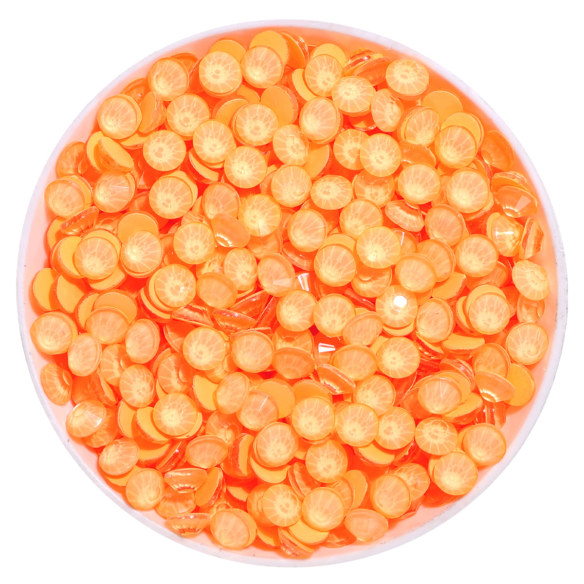 Neon Coral Orange Glass FlatBack Neon Rhinestones WholesaleRhinestone Main image