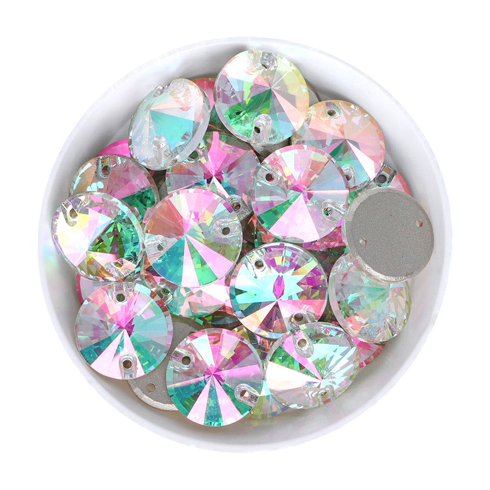 Crystal Phantom Rivoli  Shape High Quality Glass Sew-on Rhinestones WholesaleRhinestone