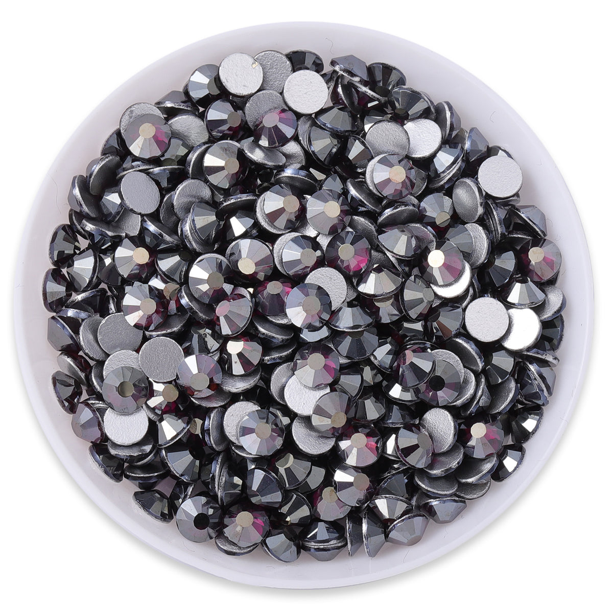 Star Burgundy Glass FlatBack Rhinestones Silver Back WholesaleRhinestone Main image