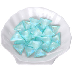 Electric Neon Light Azore Triangle Shape High Quality Glass Sew-on Rhinestones