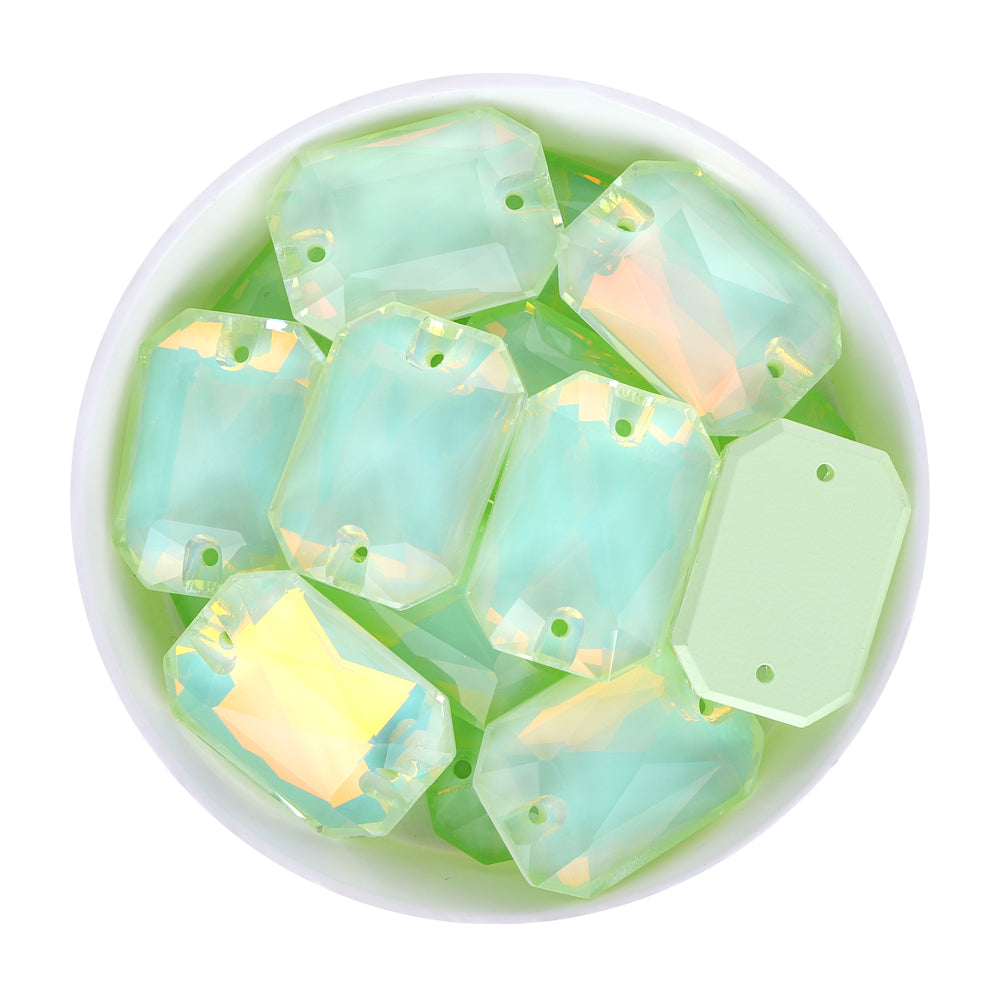 Light Azore AM Octagon Shape High Quality Glass Sew-on Rhinestones WholesaleRhinestone