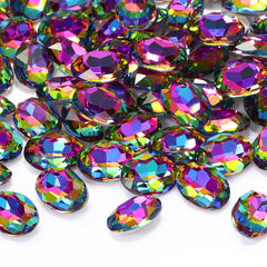 Vulkanovalform hochwertiges Glasspitzback -Rücken -Fantasie -Strass -Strasssteine