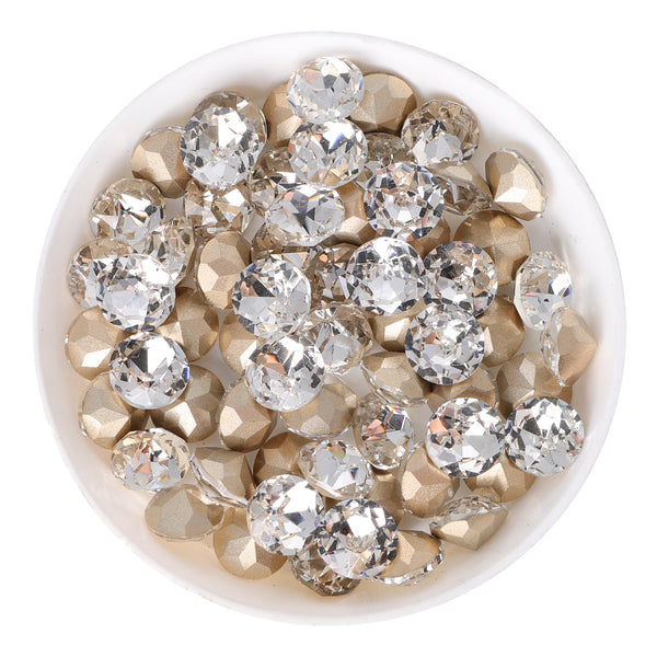 Crystal XIRIUS Chaton Shape Glass Pointed Back Fancy Rhinestones WholesaleRhinestone