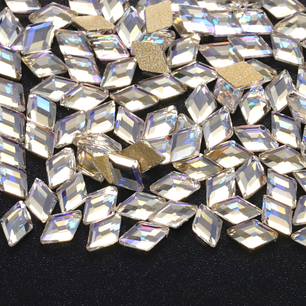Rhombus Shape Blue Moonlight Flat Back Fancy Rhinestones WholesaleRhinestone