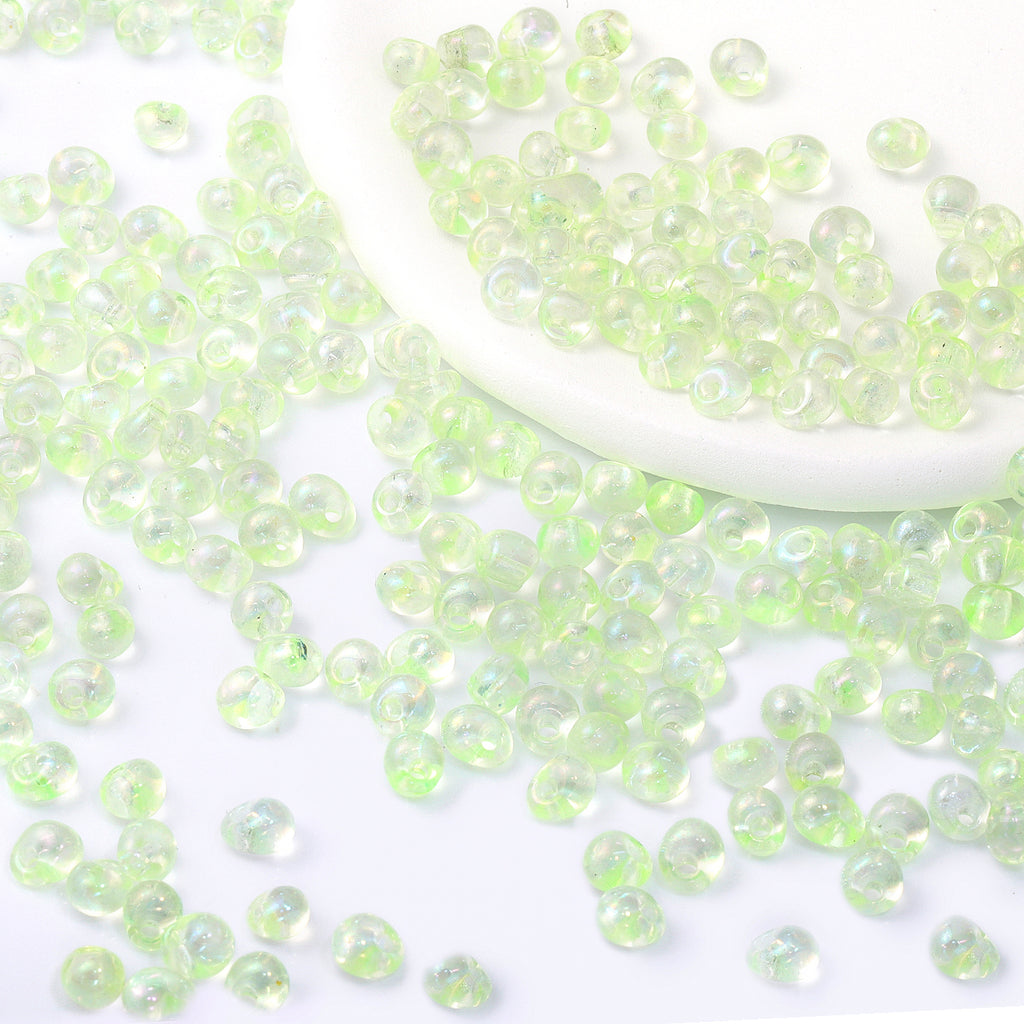 Various Colors Transparent AB Drop Shape Glass Seed Beads WholesaleRhinestone