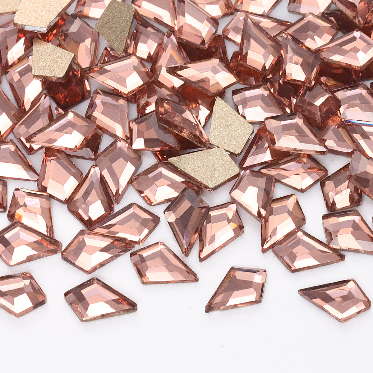 Arrow Shape Champagne Flat Back Fancy Rhinestones WholesaleRhinestone メイン画像