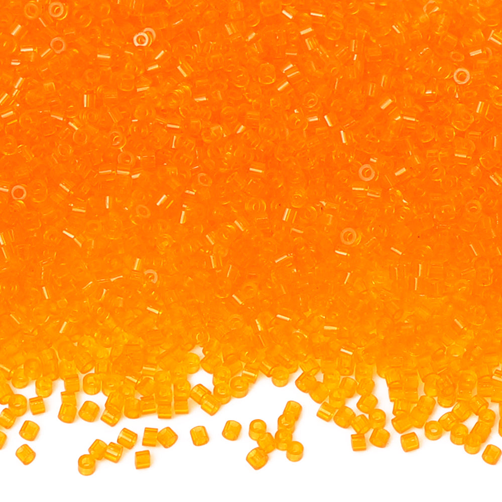 Transparent Light Orange Yellow Color Hight Quality Glass Cylinder Seed Beads 1.6 MM Size BS1019 WholesaleRhinestone メイン画像