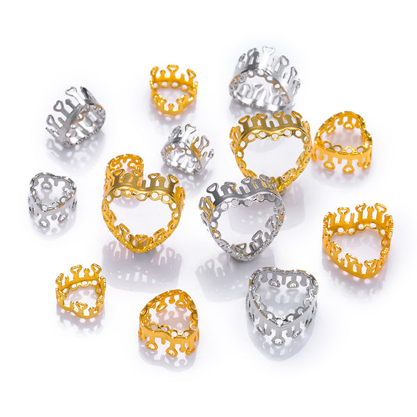 Maxi Heart Shape High-Quality Sew-on Nest Hollow Claw For Rhinestone Claw settings WholesaleRhinestone