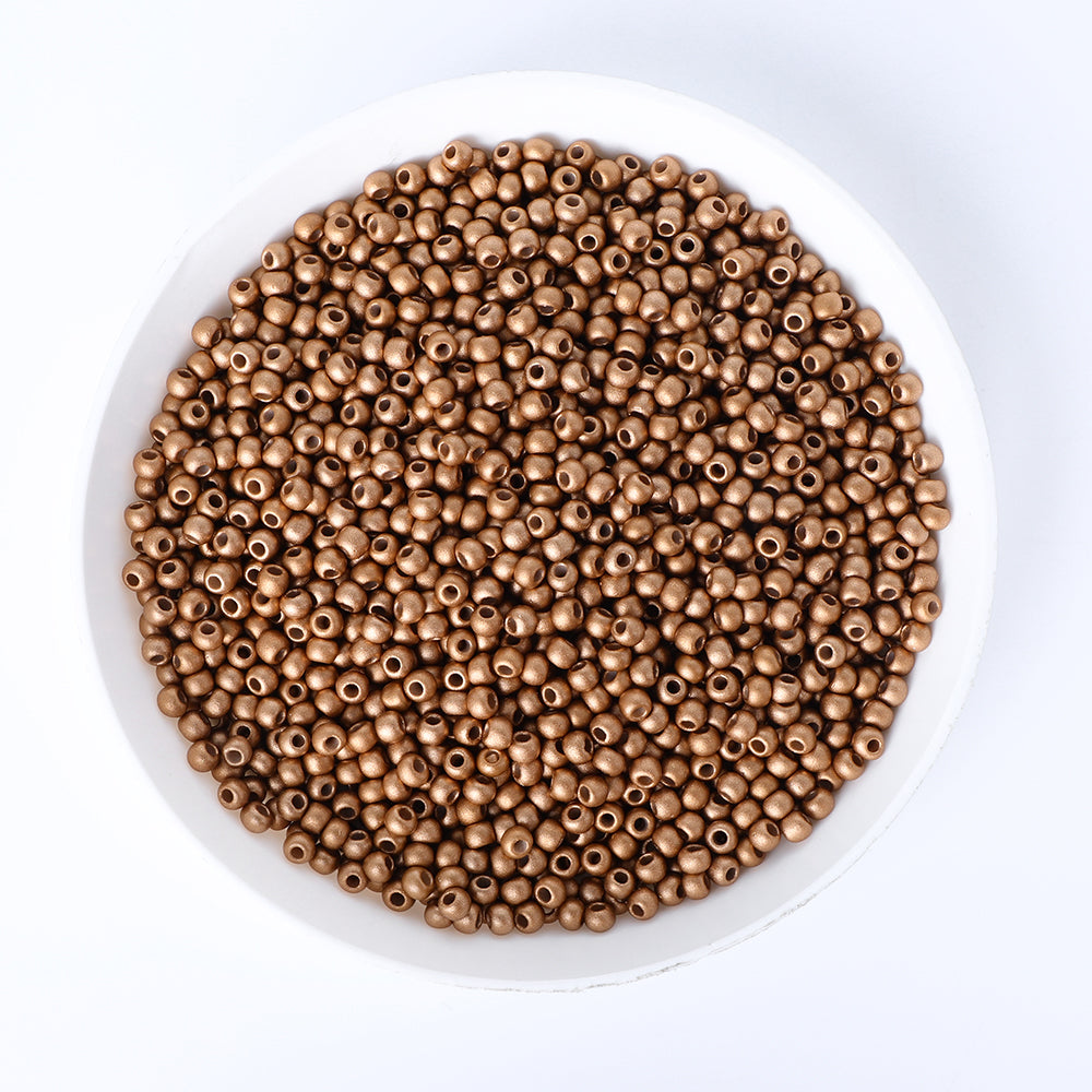 Glass Galvanized Seed Beads 12/0 Size 1.8mm GA-1037 Color