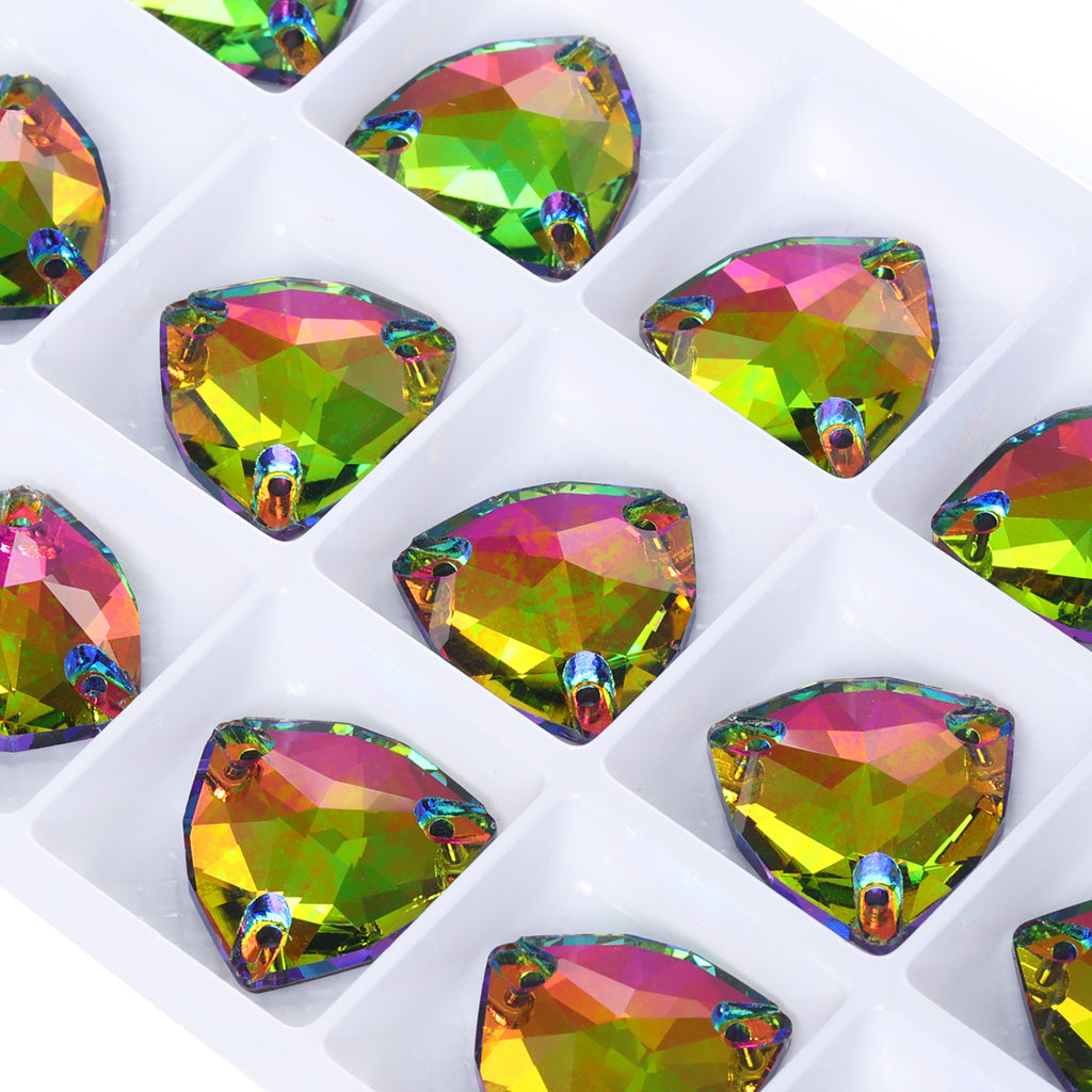 Vitrail Medium Trilliant Shape High Quality Glass Sew-on Rhinestones WholesaleRhinestone