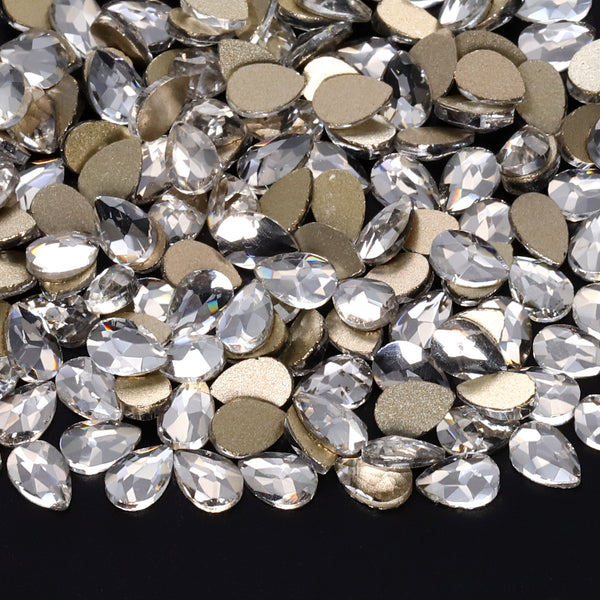 Raindrop Shape Crystal Flat Back Fancy Rhinestones