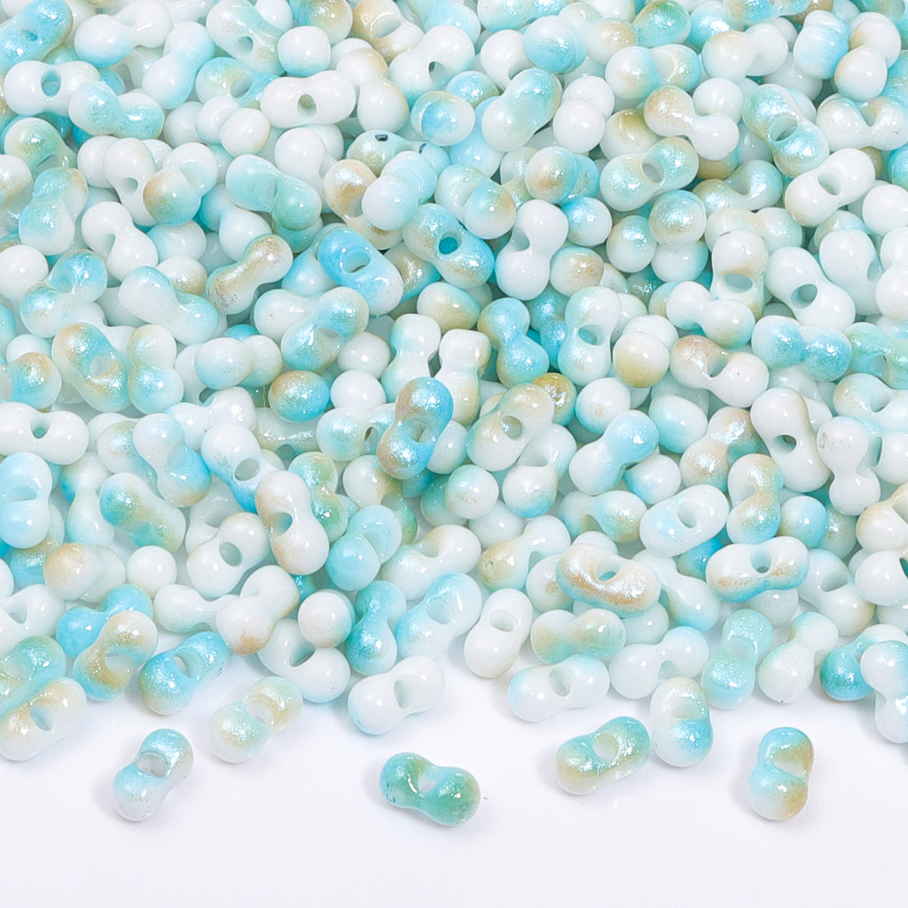 RNB004 Rainbow Effect Peanut Beads Shape Glass Seed Beads WholesaleRhinestone