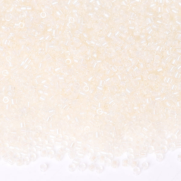 Transparent Color Lined White Hight Quality Glass Cylinder Seed Beads 1.6 MM Size DJS5001 WholesaleRhinestone