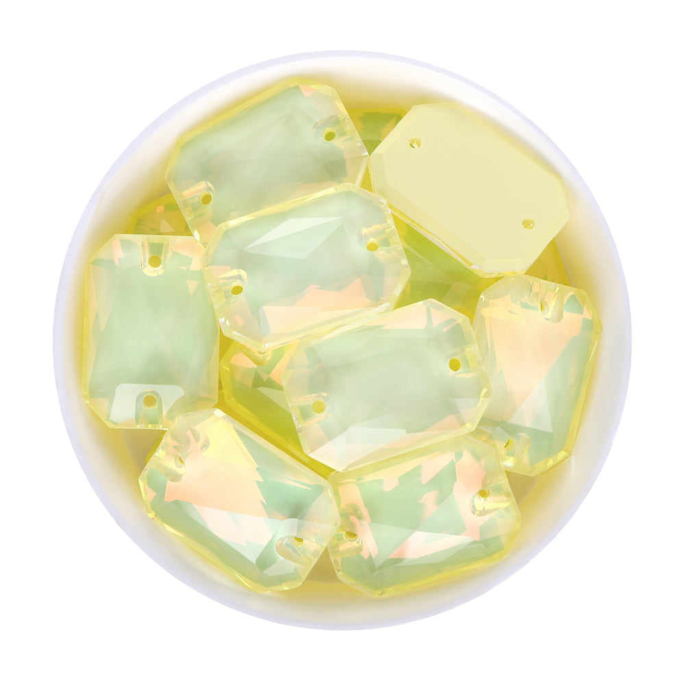 Jonquil AM Octagon Shape High Quality Glass Sew-on Rhinestones WholesaleRhinestone Hoofdafbeelding