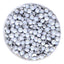 Starlight White Porcelain Glass FlatBack Rhinestones Silver Back WholesaleRhinestone