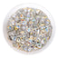 Sweet Heart Shape Cognac White Glass Pointed Back Fancy Rhinestones WholesaleRhinestone