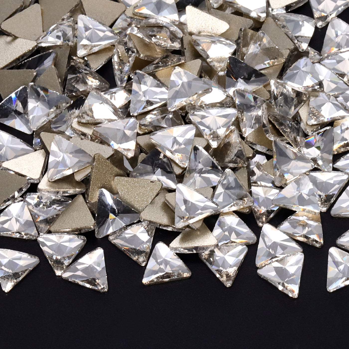 Triangle Shape Crystal Flat Back Fancy Rhinestones WholesaleRhinestone