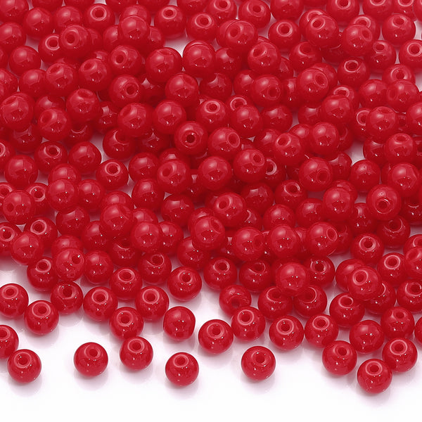 Various Colors 4.5 MM Round Shape Glass Seed Beads for Bracelets and Jewelry Making WholesaleRhinestone