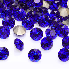 Sapphire XIRIUS Chaton Shape High Quality Glass Pointed Back Fancy Rhinestones