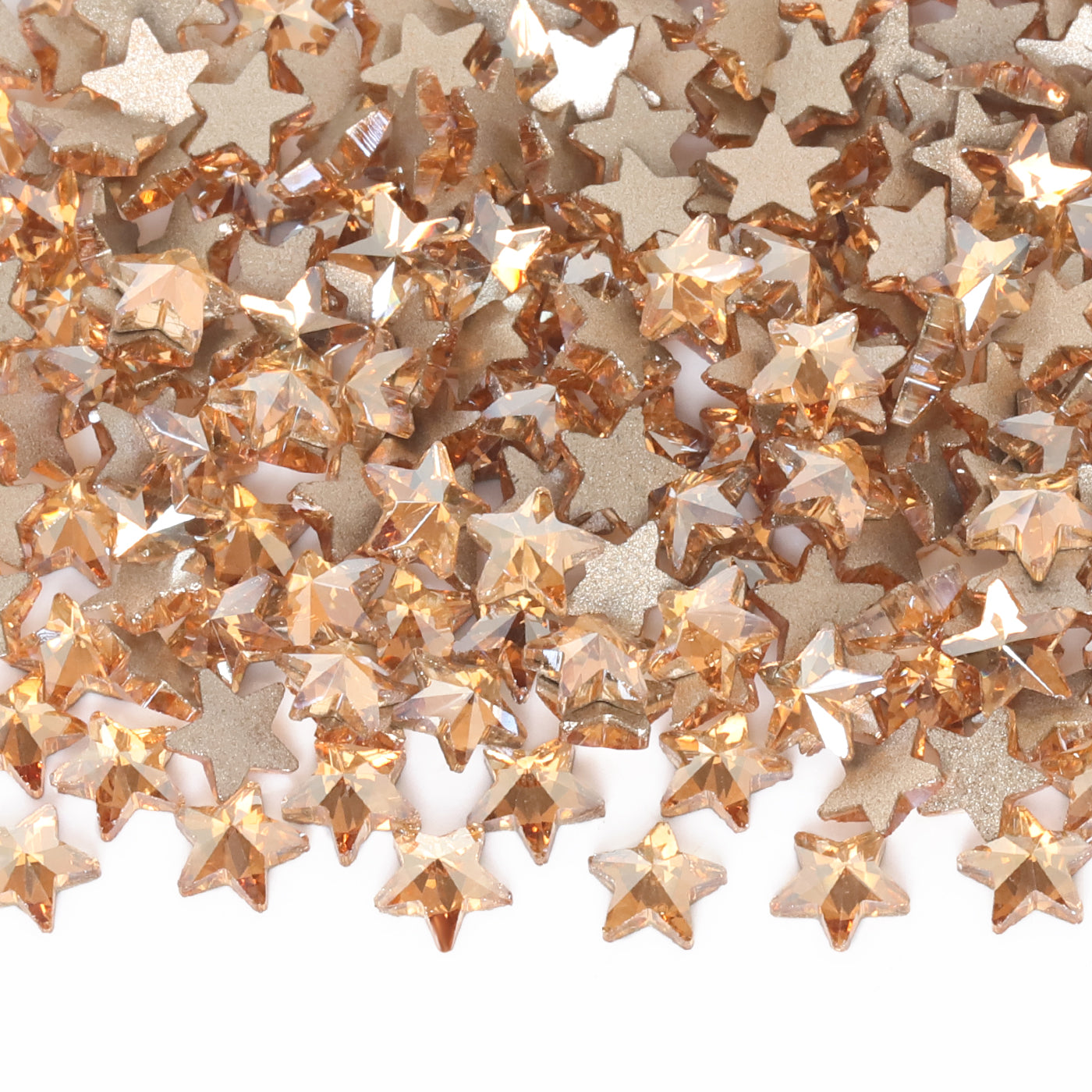 Star Shape Golden Shadow Flat Back Fancy Rhinestones WholesaleRhinestone