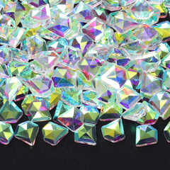 Diamondform Crystal Ab Unfoiled Flat Back Fancy Rhinestones