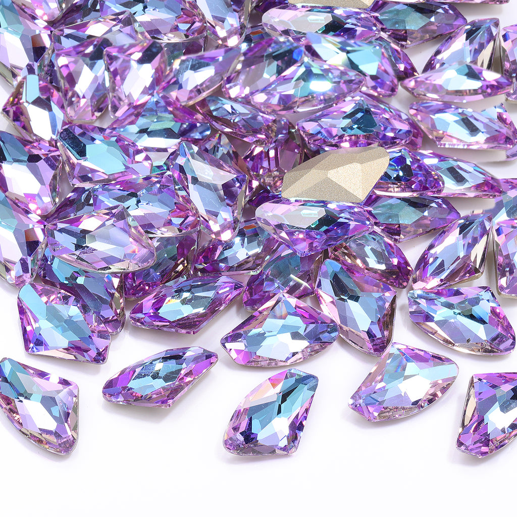 Vitrail Light Galactic Shape High Quality Glass Pointed Back Fancy Rhinestones WholesaleRhinestone