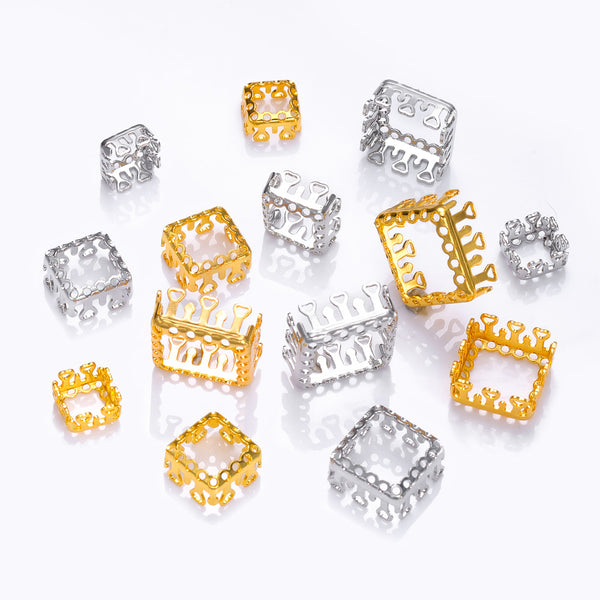 Princess Square Shape High-Quality Sew-on Nest Hollow Claw For Rhinestone Claw settings WholesaleRhinestone