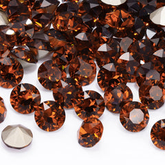 Tangerine XIRIUS Chaton Shape High Quality Glass Pointed Back Fancy Rhinestones