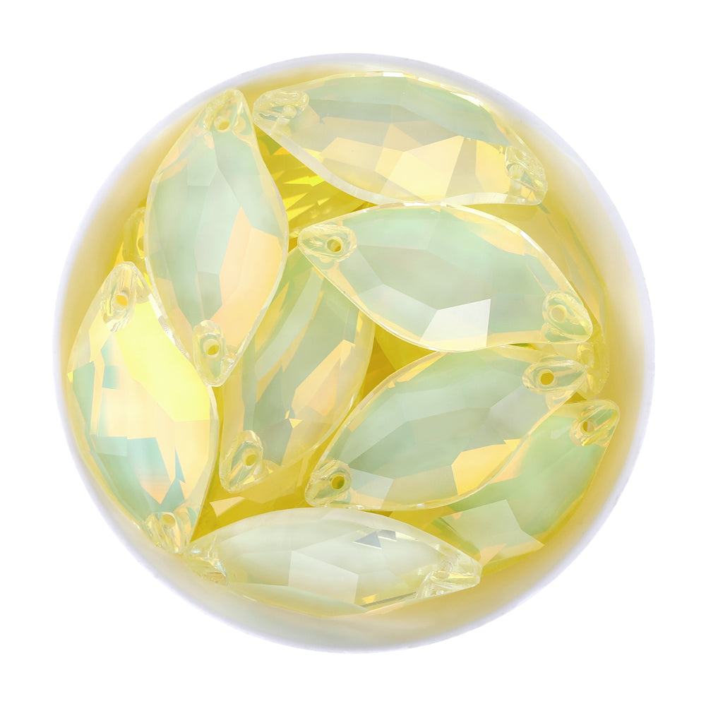 Jonquil AM Diamond Leaf Shape High Quality Glass Sew-on Rhinestones WholesaleRhinestone Main image