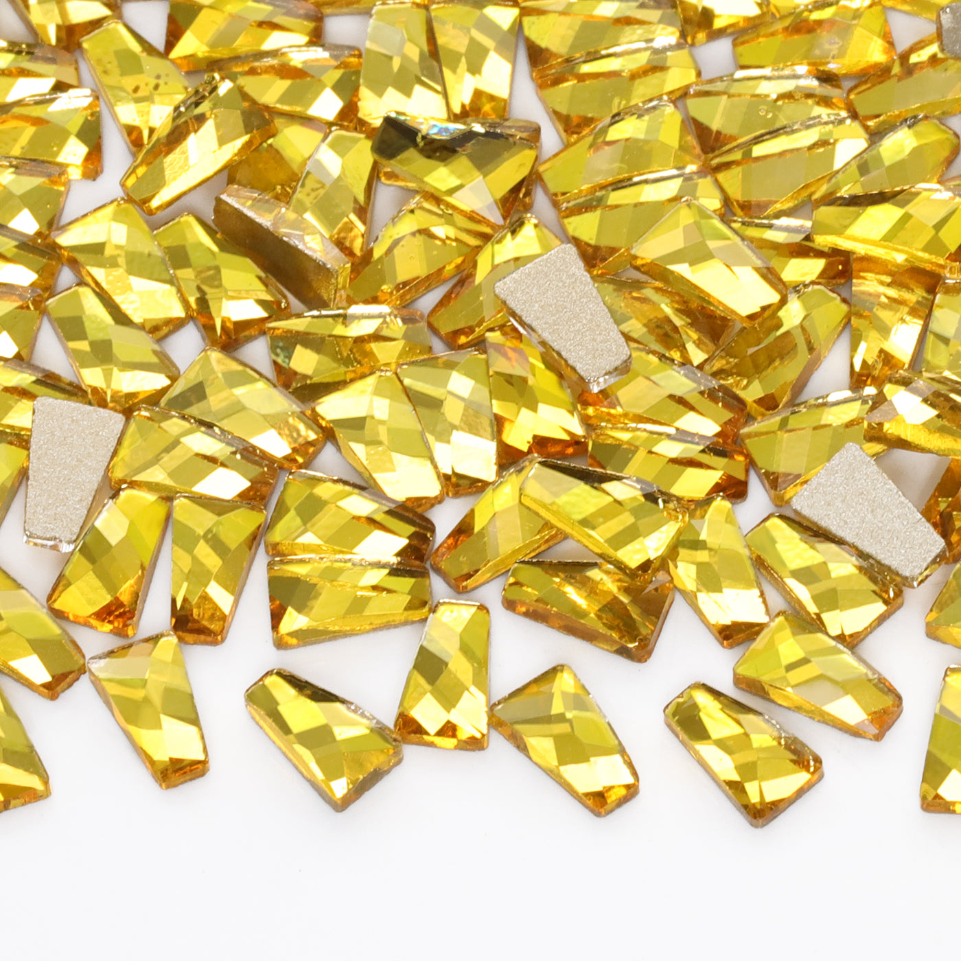 Trapezoid Shape Citrine Flat Back Fancy Rhinestones WholesaleRhinestone Main image