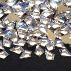 Schmetterlingsform schwarzer flacher Rücken -Fantasie -Strasssteine
