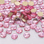 Round Square Shape Light Pink Flat Back Fancy Rhinestones WholesaleRhinestone