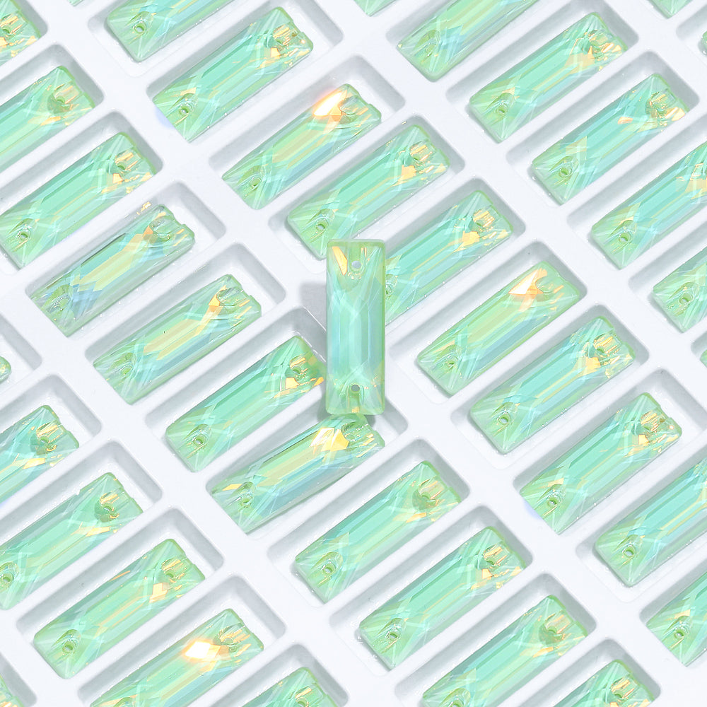 Light Azore AM Cosmic Baguette Shape High Quality Glass Sew-on Rhinestones WholesaleRhinestone