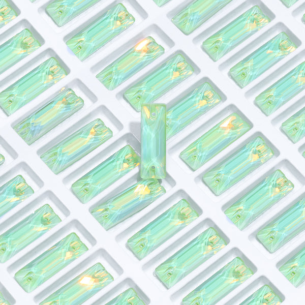 Light Azore AM Cosmic Baguette Shape High Quality Glass Sew-on Rhinestones WholesaleRhinestone