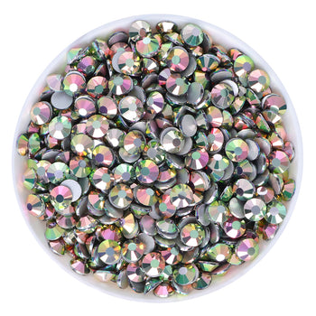 Galaxy Pink Glass FlatBack Rhinestones Silver Back WholesaleRhinestone